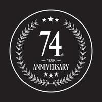 Luxury Anniversary Logo illustration vector. Free vector illustration