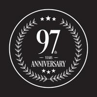 Luxury Anniversary Logo illustration vector. Free vector illustration