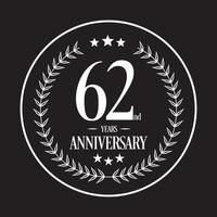 Luxury Anniversary Logo illustration vector. Free vector illustration