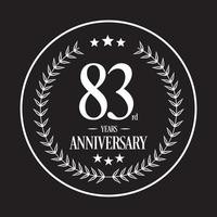 Luxury Anniversary Logo illustration vector. Free vector illustration