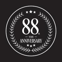 Luxury Anniversary Logo illustration vector. Free vector illustration