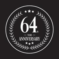 Luxury Anniversary Logo illustration vector. Free vector illustration