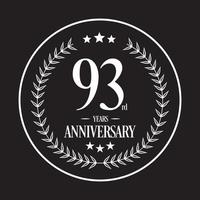 Luxury Anniversary Logo illustration vector. Free vector illustration