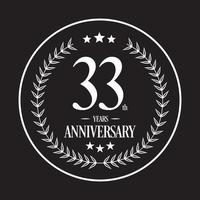 Luxury Anniversary Logo illustration vector. Free vector illustration