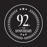 Luxury Anniversary Logo illustration vector. Free vector illustration