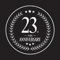 Luxury Anniversary Logo illustration vector. Free vector illustration