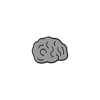 diseño de logotipo de vector de icono de cerebro