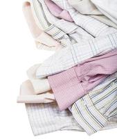 shirts cuffs and collars close up isolated photo