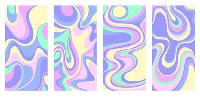 Psychedelic y2k backgrounds 2000. Vector illustrations in retro aesthetic 1990 style.Psychedelic y2k backgrounds 2000. Vector illustrations in retro aesthetic 1990 style.