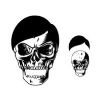 highly detailed skull images that can be separated vector