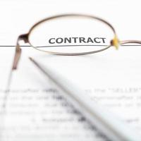 sales contract through eyeglasses photo