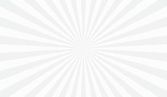 Abstract explosion background in gradient grey white color. Glare effect. Sunshine sparkle pattern. Vector illustration of a radial ray. Narrow beam. For backdrops, posters, banners, and covers.