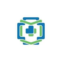 Medical cross sign logo, pharmacy health symbol icon. Flat vector logo design template elements. Good for logos for hospitals, clinics, pharmacies, or health care centers.