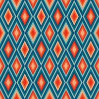 Vintage aestethic pattern with triangles in the style of the 70s and 60 vector