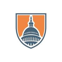 Washington DC Shield Modern Logo vector