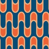 Retro seamless pattern in the style of the 70s and 60s vector