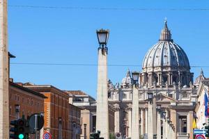 view of St. Peter Basilica from via Conciliazione photo