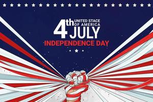 Fourth of July Independence Day. Vector illustration