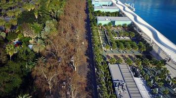 Aerial shot of Malaga Landscape in Spain video