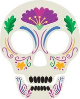Day of the dead with Mexican calaca vector