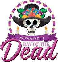 Day of the Dead banner design vector