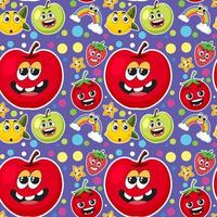 Seamless pattern with cute vector