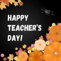 Happy teachers day vector illustration.