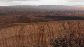 4wd isolated riding on the dark mountain with scenic landscape background video