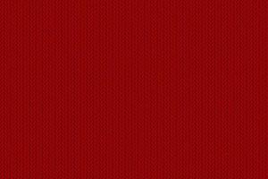 Texture of knitted fabric. Cozy red knitting pattern vector