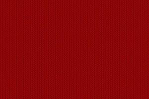 Texture of knitted fabric. Cozy red knitting pattern vector