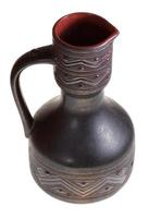 jarra negra de cerámica georgiana foto