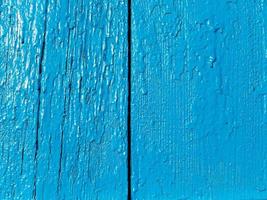 background from blue painted wooden planks photo