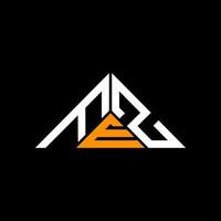 FEZ letter logo creative design with vector graphic, FEZ simple and modern logo in triangle shape.