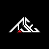 FUE letter logo creative design with vector graphic, FUE simple and modern logo in triangle shape.
