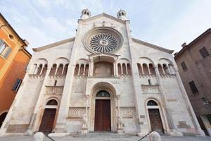 front view of Modena Cathedral, Italy photo