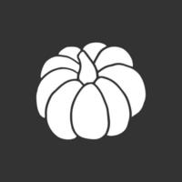 Pumpkin.  Autumn Halloween or Thanksgiving pumpkin symbol. vector