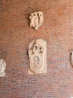 outdoor wall decoration of palazzo in Vicenza photo