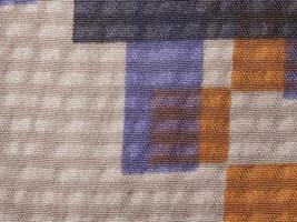 textile background - brown and blue silk fabric photo