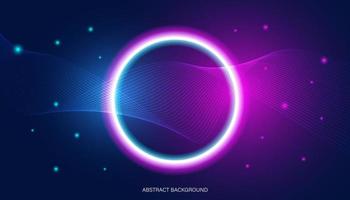 Abstract modern background, colorful, digital concept, blue and purple with digital light circles. vector