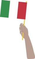 Italian Flag vector hand drawn,EUR vector hand drawn