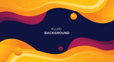 Dynamic textured background design in 3D style with orange and dark blue color. vector