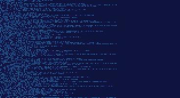 Digital data square blue pattern. Digital technology background. vector