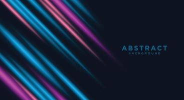 Modern abstract speed line movement. Colorful dynamic motion on blue background. vector