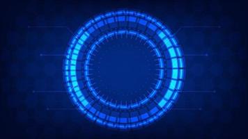 Hi tech circle digital HUD screen for modern graphic design. futuristic technology background concept vector