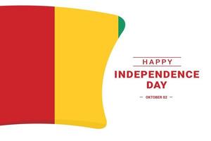 día de la independencia de guinea vector