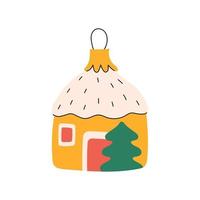 lindos adornos navideños vector