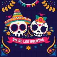 Concept of Dia De Los Muertos vector