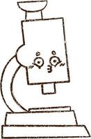 Microscope Charcoal Drawing vector