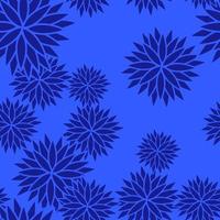 patrón sin fisuras de crisantemos en estilo asiático. ilustración vectorial vector