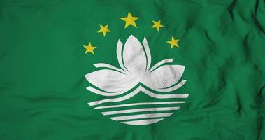 Waving flag of Macau in 3D rendering video